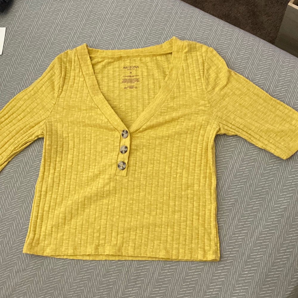 Yellow, Arizona Jean Company blouse